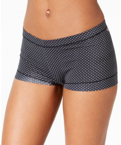 Dream Cotton Tailored Boyshort Underwear DM0002 Black w/ White Dot $9.24 Panty