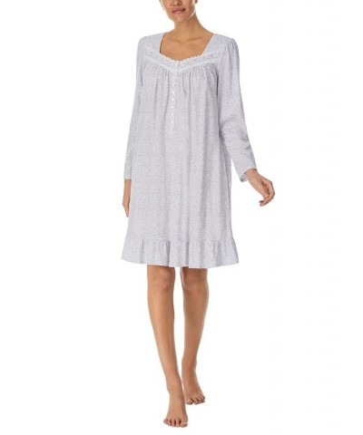Women's Cotton Rosebud Nightgown White Ditsy $29.85 Sleepwear