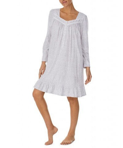 Women's Cotton Rosebud Nightgown White Ditsy $29.85 Sleepwear