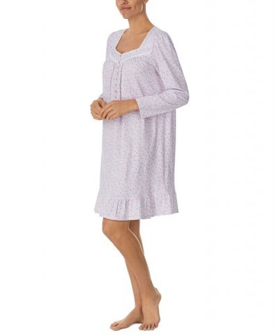 Women's Cotton Rosebud Nightgown White Ditsy $29.85 Sleepwear