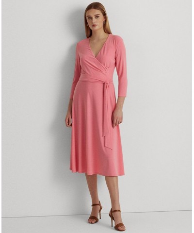 Surplice Jersey Dress Pink $51.15 Dresses