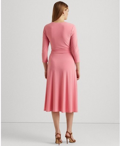 Surplice Jersey Dress Pink $51.15 Dresses