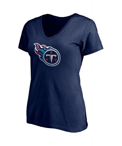 Women's Branded Derrick Henry Navy Tennessee Titans Player Icon Name Number V-Neck T-shirt Navy $15.54 Tops