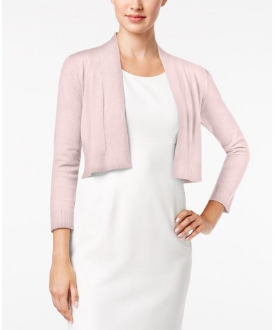 Women's Open-Front 3/4-Sleeve Knit Shrug Blossom $23.99 Sweaters