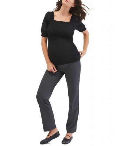 Secret Fit Belly Suiting Straight-Leg Maternity Pants Charcoal Grey $33.28 Pants