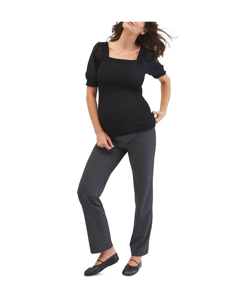 Secret Fit Belly Suiting Straight-Leg Maternity Pants Charcoal Grey $33.28 Pants