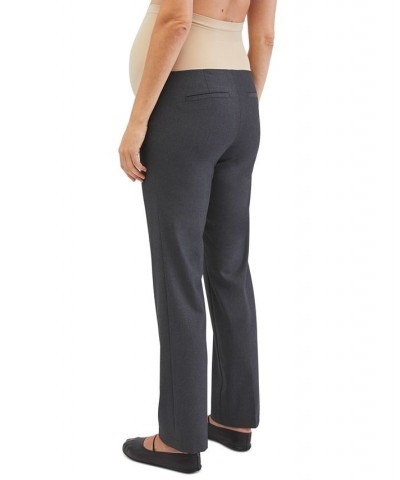 Secret Fit Belly Suiting Straight-Leg Maternity Pants Charcoal Grey $33.28 Pants