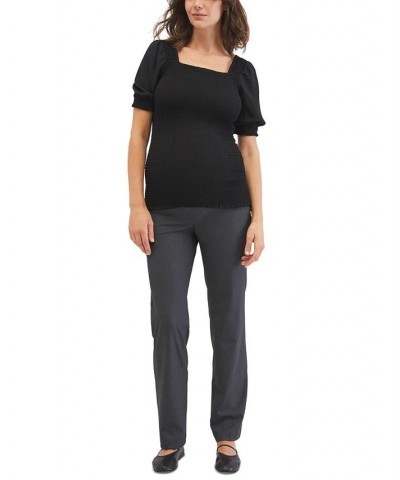 Secret Fit Belly Suiting Straight-Leg Maternity Pants Charcoal Grey $33.28 Pants