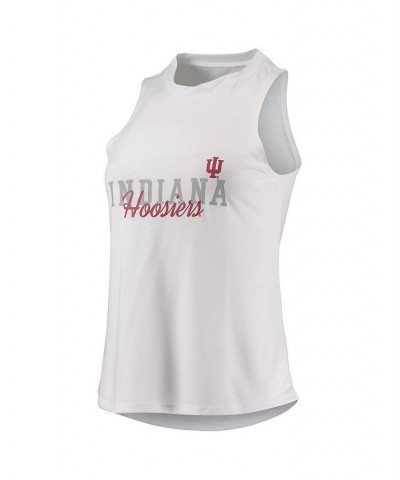 Women's White Black Indiana Hoosiers Tank Top and Leggings Sleep Set White, Black $32.50 Pajama