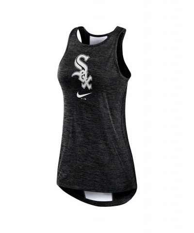 Women's Black Chicago White Sox Right Mix High Neck Tank Top Black $21.00 Tops