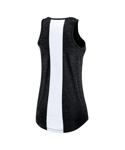 Women's Black Chicago White Sox Right Mix High Neck Tank Top Black $21.00 Tops