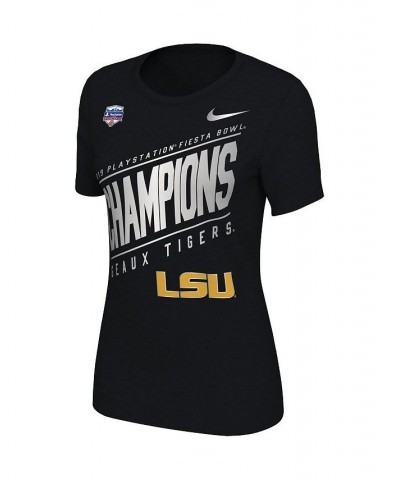 Women's Black LSU Tigers 2019 Fiesta Bowl Champions Locker Room T-shirt Black $25.64 Tops