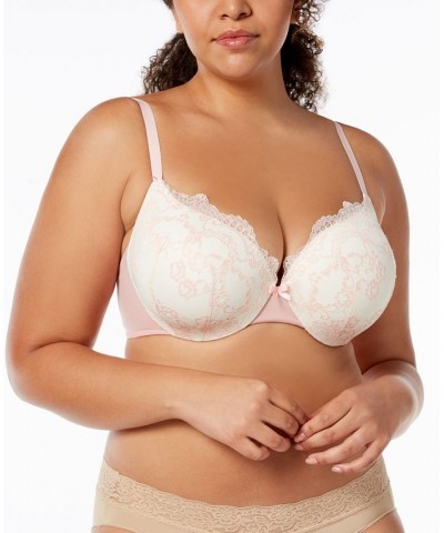 Love the Lift All Over Lace Push Up Bra DM9900 Gentle Peach with Ivory (Nude 5) $14.57 Bras