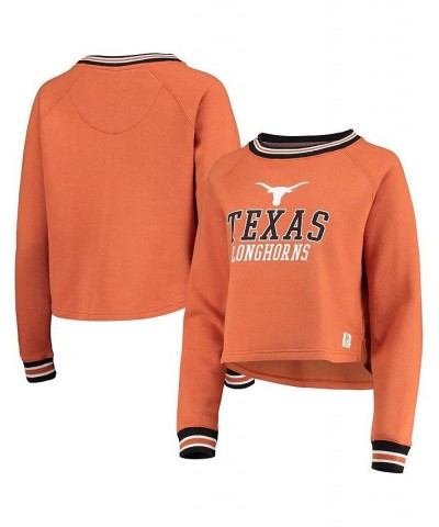 Women's Texas Orange Texas Longhorns Cali Cozy Raglan Crop Pullover Sweatshirt Texas Orange $24.60 Sweatshirts
