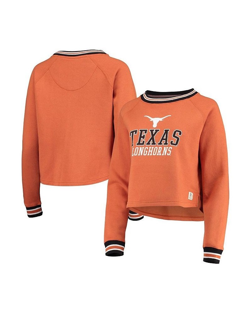 Women's Texas Orange Texas Longhorns Cali Cozy Raglan Crop Pullover Sweatshirt Texas Orange $24.60 Sweatshirts