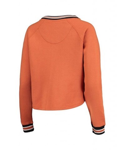 Women's Texas Orange Texas Longhorns Cali Cozy Raglan Crop Pullover Sweatshirt Texas Orange $24.60 Sweatshirts