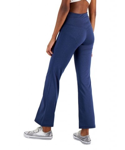 Women's Flared Cross-Dyed Full Length Leggings Navy Sail $9.46 Pants