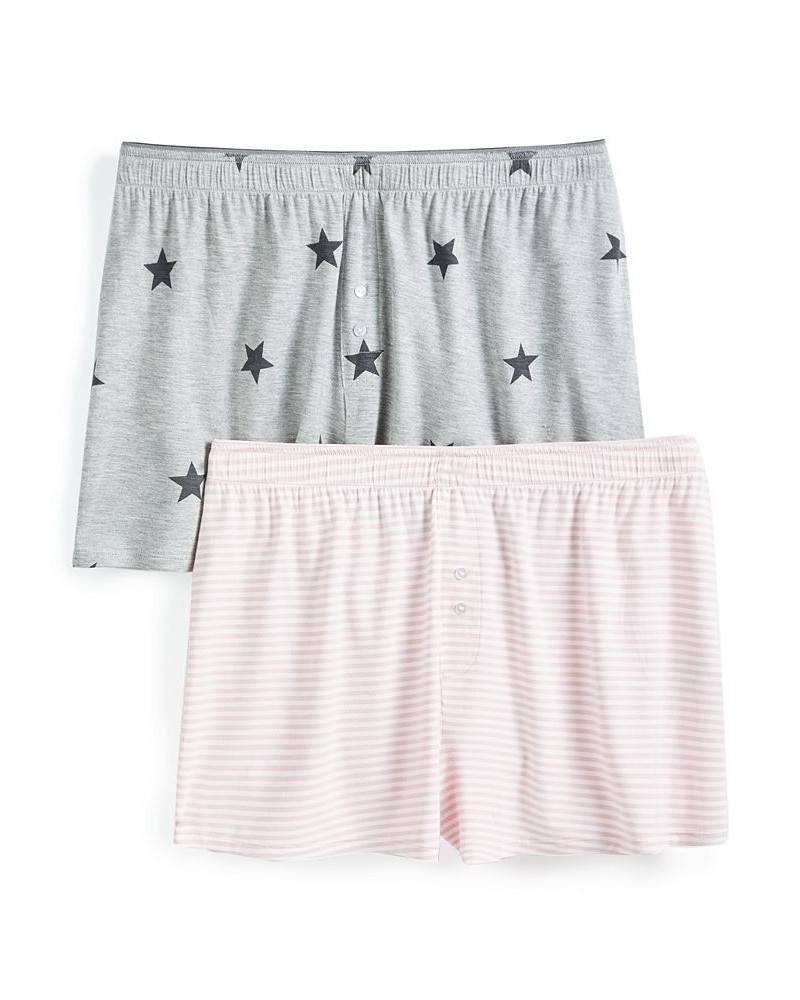 2-Pk. Core Boxer Shorts Gry Spaced Star $12.00 Sleepwear