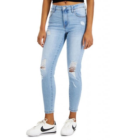 Juniors' Curvy Skinny Ankle Jeans Metallurgy $11.70 Jeans