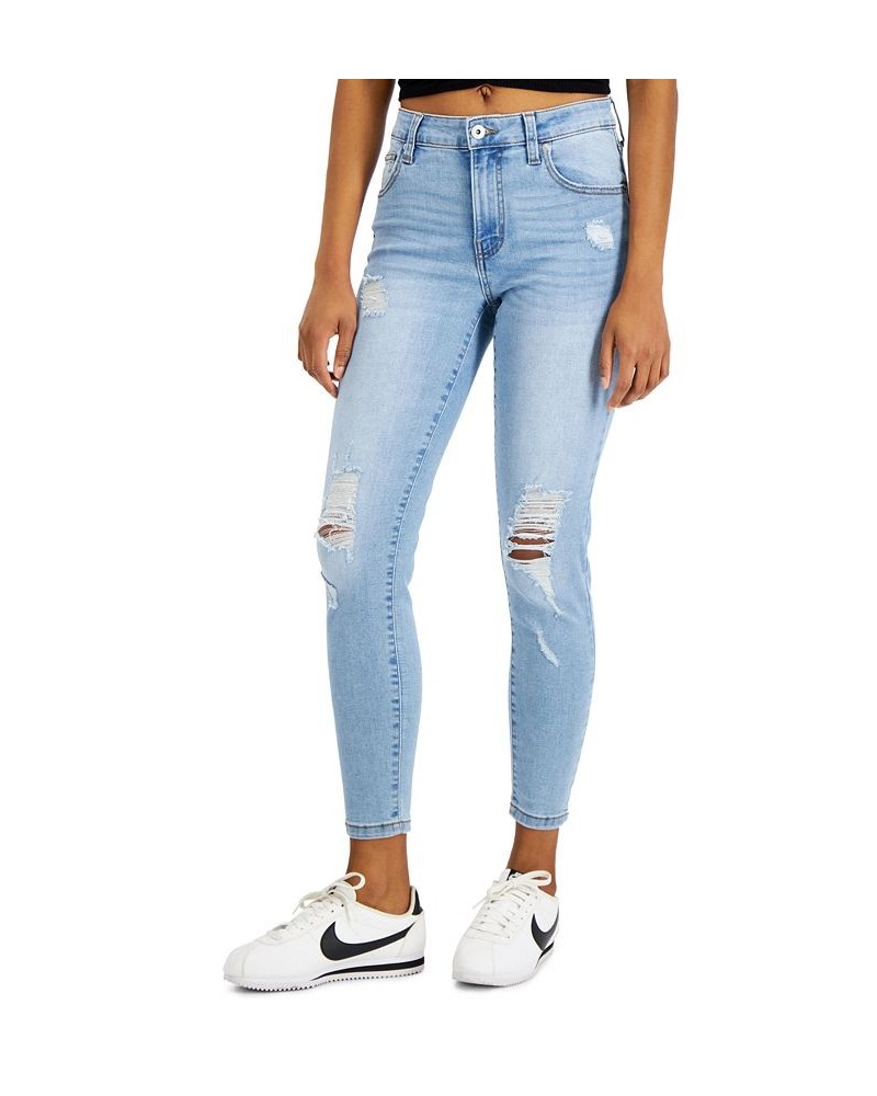 Juniors' Curvy Skinny Ankle Jeans Metallurgy $11.70 Jeans