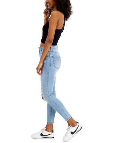 Juniors' Curvy Skinny Ankle Jeans Metallurgy $11.70 Jeans