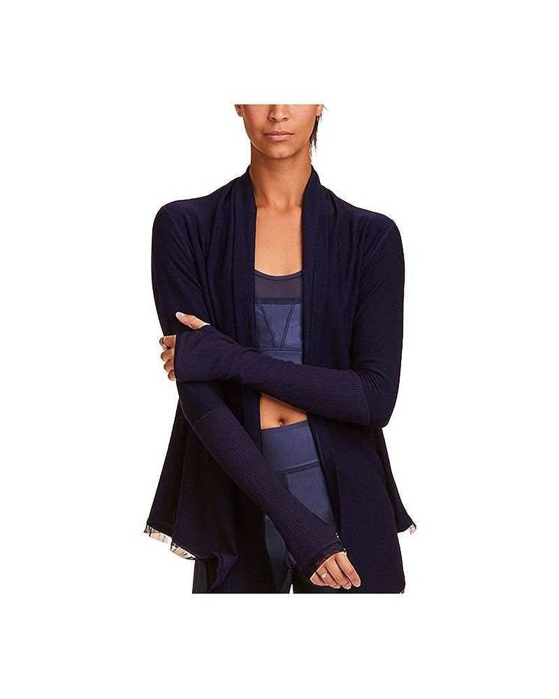 Adult Women Jet Set Cardigan Blue $47.20 Sweaters