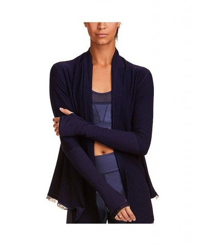 Adult Women Jet Set Cardigan Blue $47.20 Sweaters