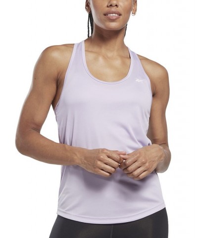 Women's Workout Ready Mesh Tank Top Purple $11.70 Tops