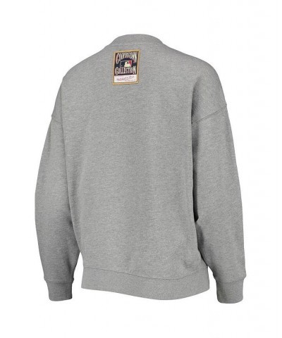 Women's Chicago White Sox Cooperstown Collection Logo Lightweight Pullover Sweatshirt Heathered Gray $37.79 Sweatshirts