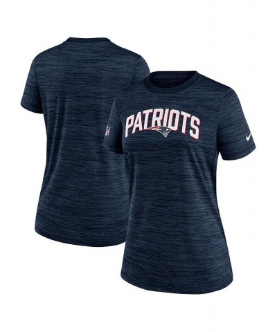 Women's Navy New England Patriots Sideline Velocity Lockup Performance T-shirt Navy $20.00 Tops