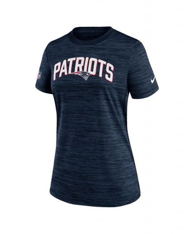 Women's Navy New England Patriots Sideline Velocity Lockup Performance T-shirt Navy $20.00 Tops