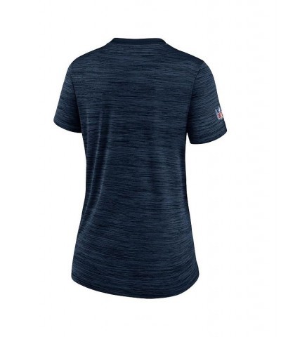 Women's Navy New England Patriots Sideline Velocity Lockup Performance T-shirt Navy $20.00 Tops