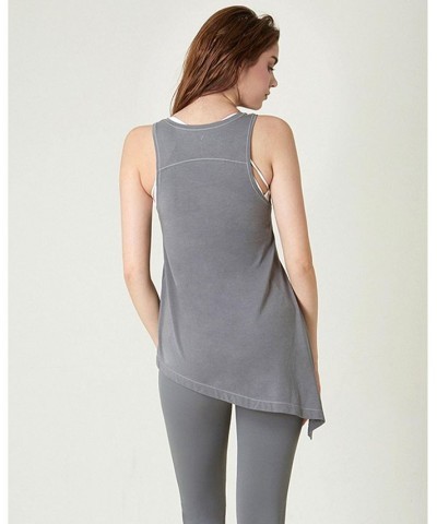 Sidekick Tie Tank for Women Gray $29.52 Tops