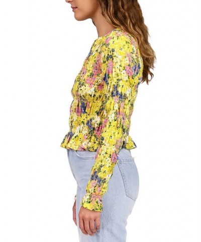 Women's Smocked Long-Sleeve Top Sweet & Sour $46.53 Tops