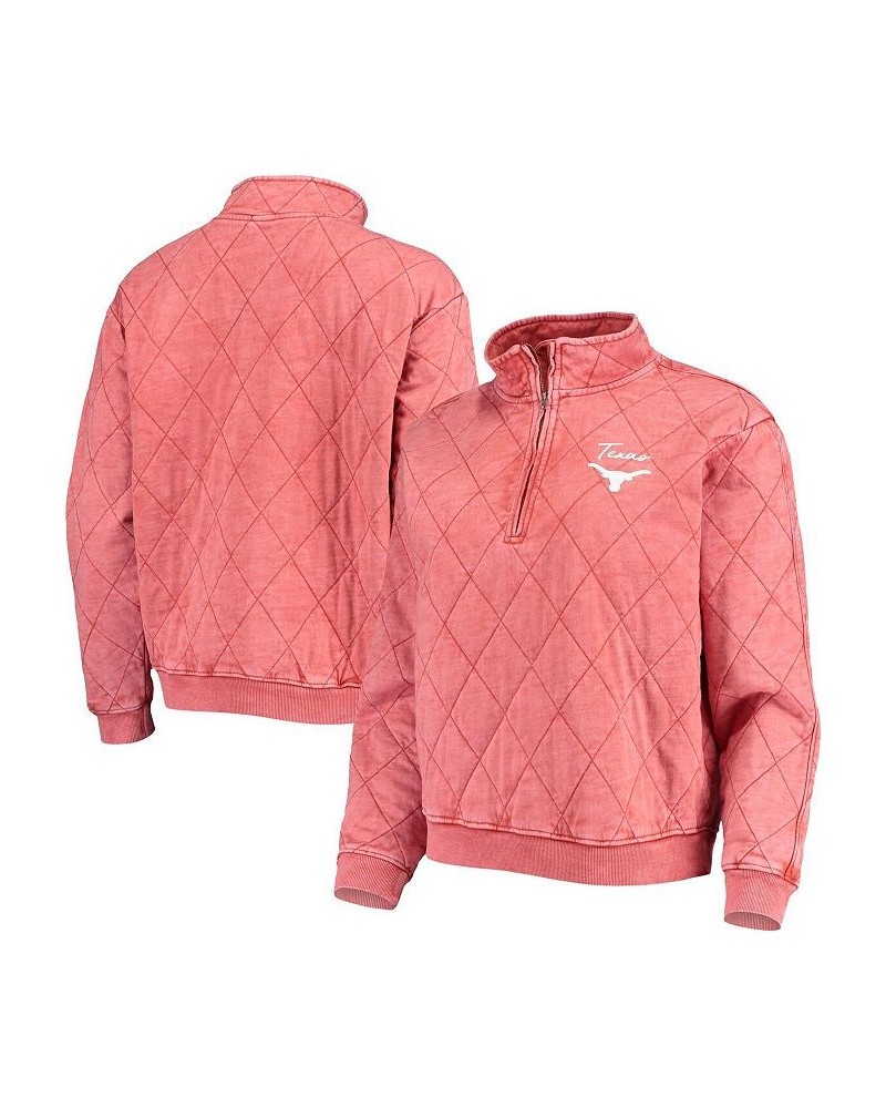 Women's Texas Orange Texas Longhorns Unstoppable Chic Quilted Quarter-Zip Jacket Texas Orange $41.24 Jackets