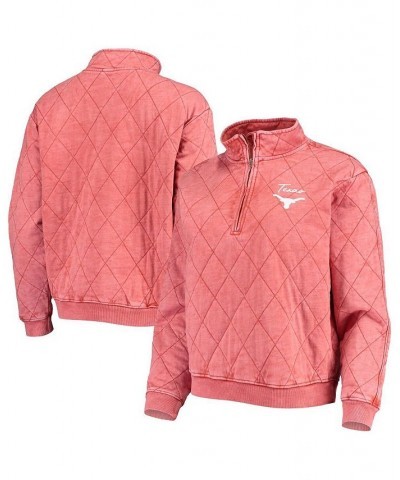 Women's Texas Orange Texas Longhorns Unstoppable Chic Quilted Quarter-Zip Jacket Texas Orange $41.24 Jackets