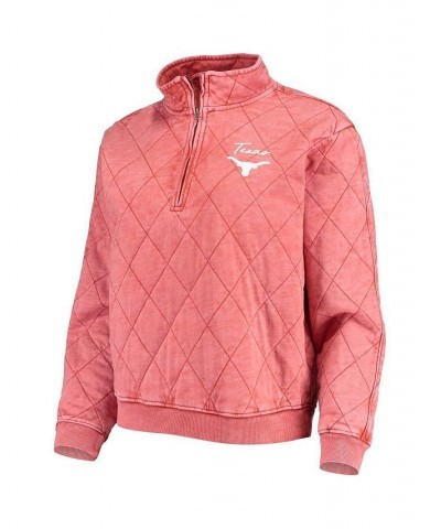 Women's Texas Orange Texas Longhorns Unstoppable Chic Quilted Quarter-Zip Jacket Texas Orange $41.24 Jackets