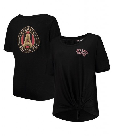 Women's by New Era Black Atlanta United FC Plus Size Slub T-shirt Black $20.00 Tops