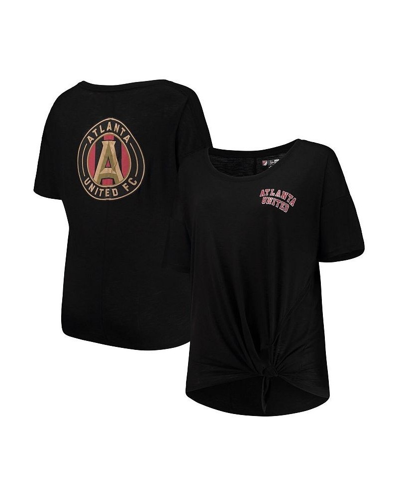 Women's by New Era Black Atlanta United FC Plus Size Slub T-shirt Black $20.00 Tops