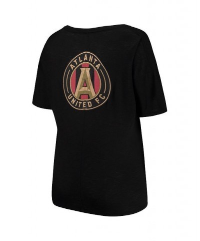 Women's by New Era Black Atlanta United FC Plus Size Slub T-shirt Black $20.00 Tops