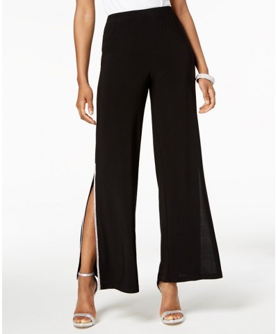 Sequined Wide-Leg Pants Regular & Petite Sizes Black $36.57 Pants