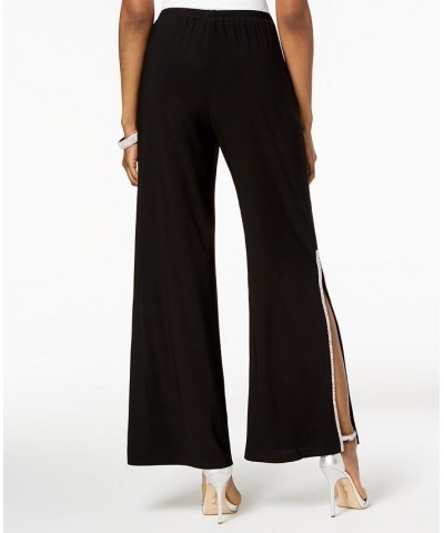 Sequined Wide-Leg Pants Regular & Petite Sizes Black $36.57 Pants