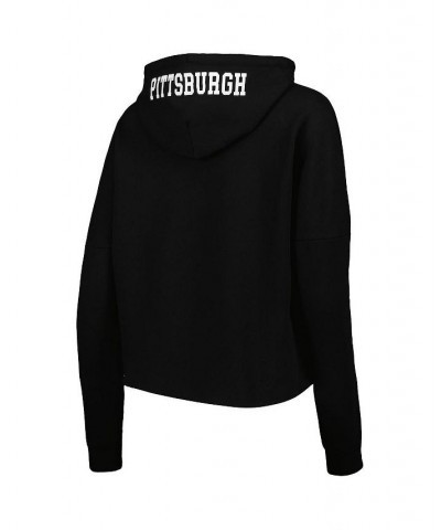 Women's Black Pittsburgh Steelers Foil Sleeve Pullover Hoodie Black $38.22 Sweatshirts