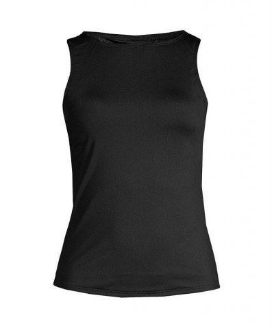 Women's Plus Size High Neck UPF 50 Sun Protection Modest Tankini Swimsuit Top Black $38.16 Swimsuits