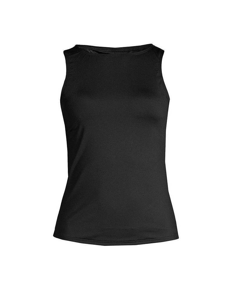 Women's Plus Size High Neck UPF 50 Sun Protection Modest Tankini Swimsuit Top Black $38.16 Swimsuits