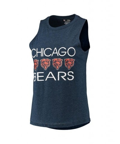 Women's Orange Navy Chicago Bears Muscle Tank Top and Pants Sleep Set Orange, Navy $32.90 Pajama