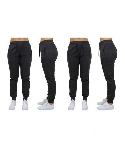 Women's Loose Fit Fleece Jogger Sweatpants Pack of 2 Navy - Heather Grey $27.00 Pants