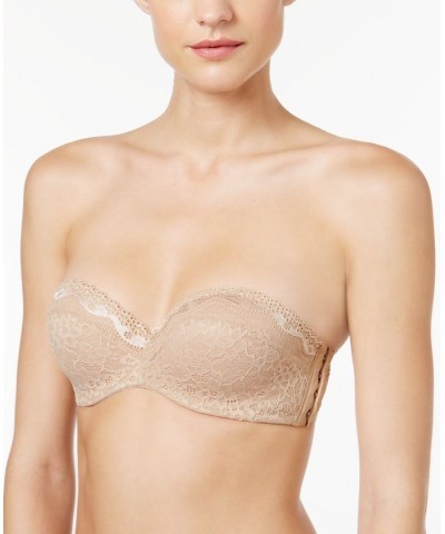 b.enticing Strapless Lace Bra 954237 Tan/Beige $19.24 Bras