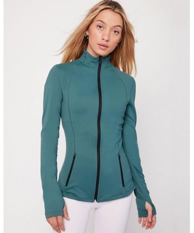 Gen XYZ Zip Up Track Jacket for Women Mediterranea green $44.84 Jackets