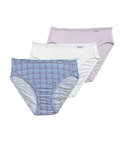 Elance Super Soft French Cut Underwear 3 Pack 2071 CORCHET TILE/SOFT LILAC/WHITE $12.05 Panty